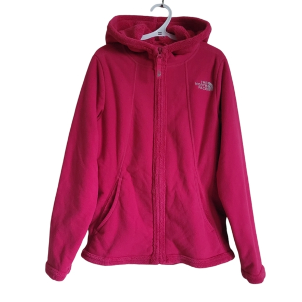 The North Face sherpa fleece,thick hooded jacket,kids Medium Girl